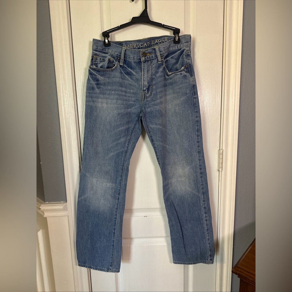 American Eagle Original Straight Men’s Jeans Size 29x30 Color Blue‎